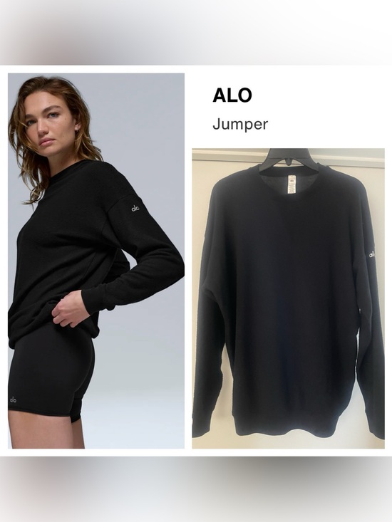 ALO Yoga Sweaters - ALO Yoga Women’s Oversized Soho Pullover-Black